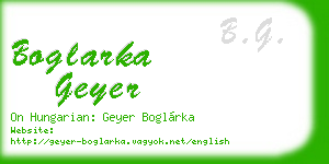boglarka geyer business card